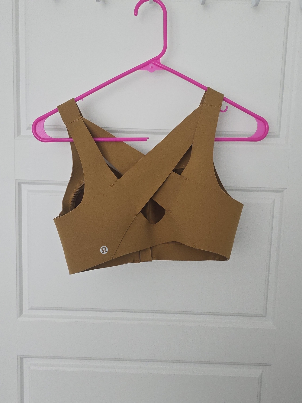 lululemon athletica Women's Cross-Back Sports Bra in Camel Brown